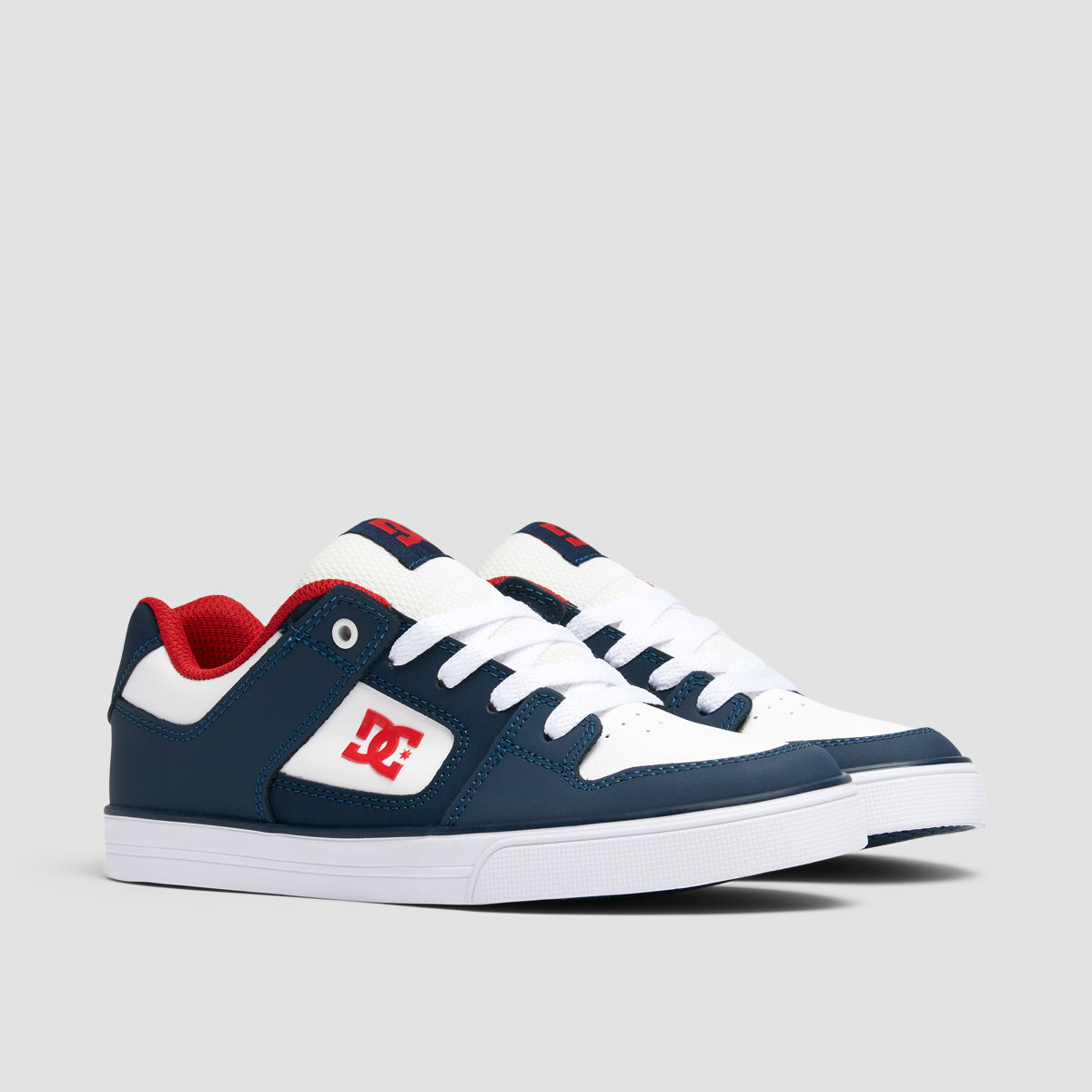 DC Pure Shoes - DC Navy/Athletic Red - Kids