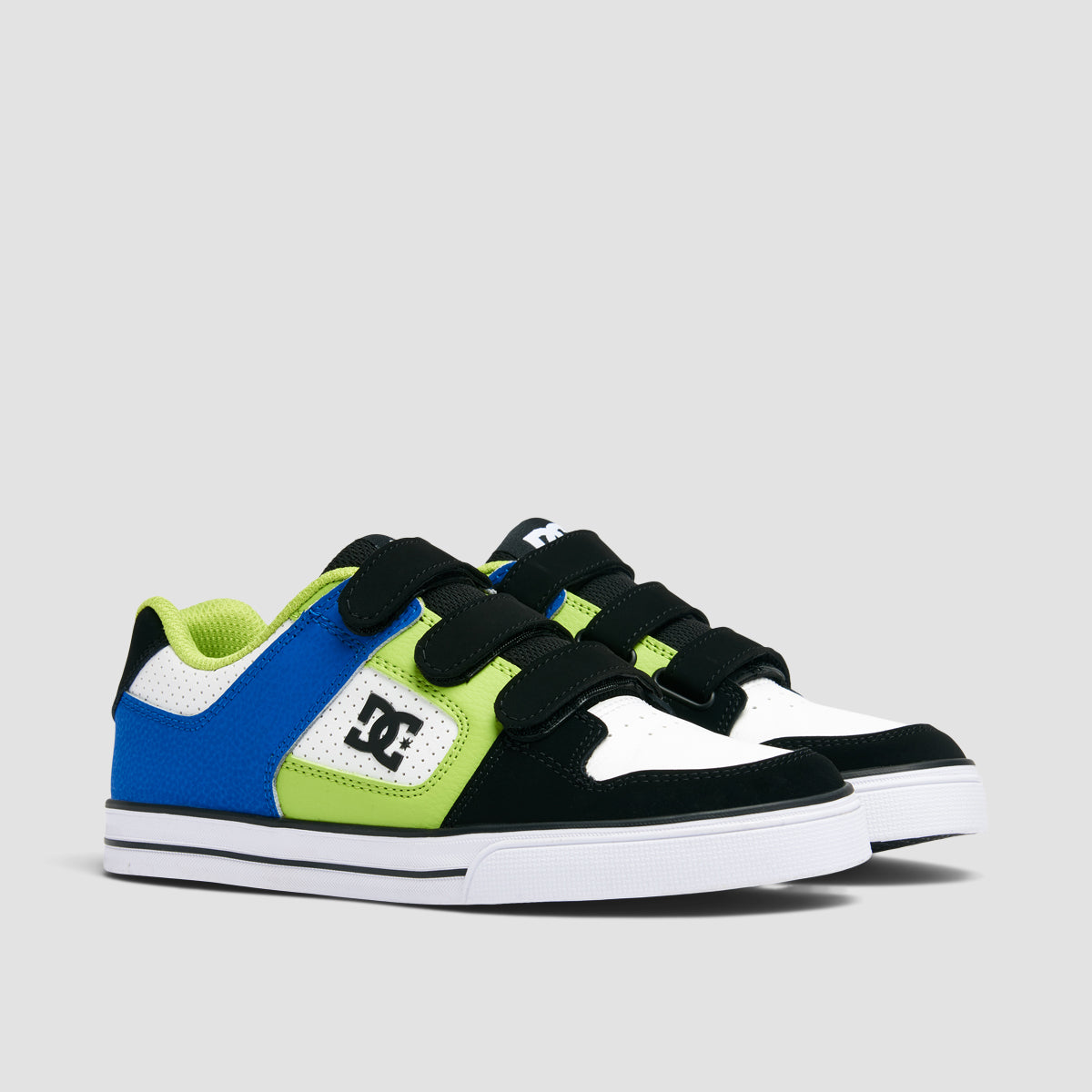 DC Pure V Shoes - Black/Blue/Green - Kids