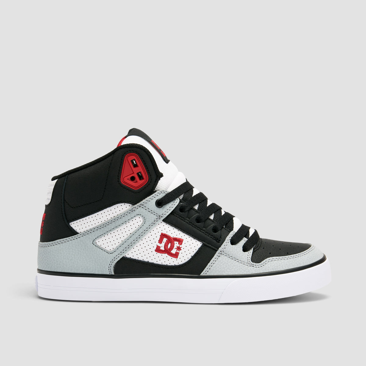 DC Pure WC High Top Shoes - Black/Grey/Red