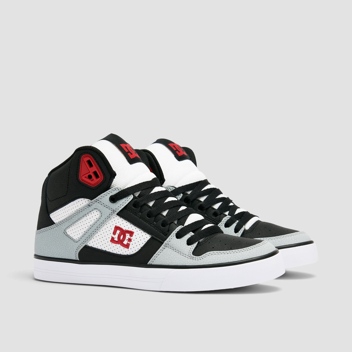 DC Pure WC High Top Shoes - Black/Grey/Red