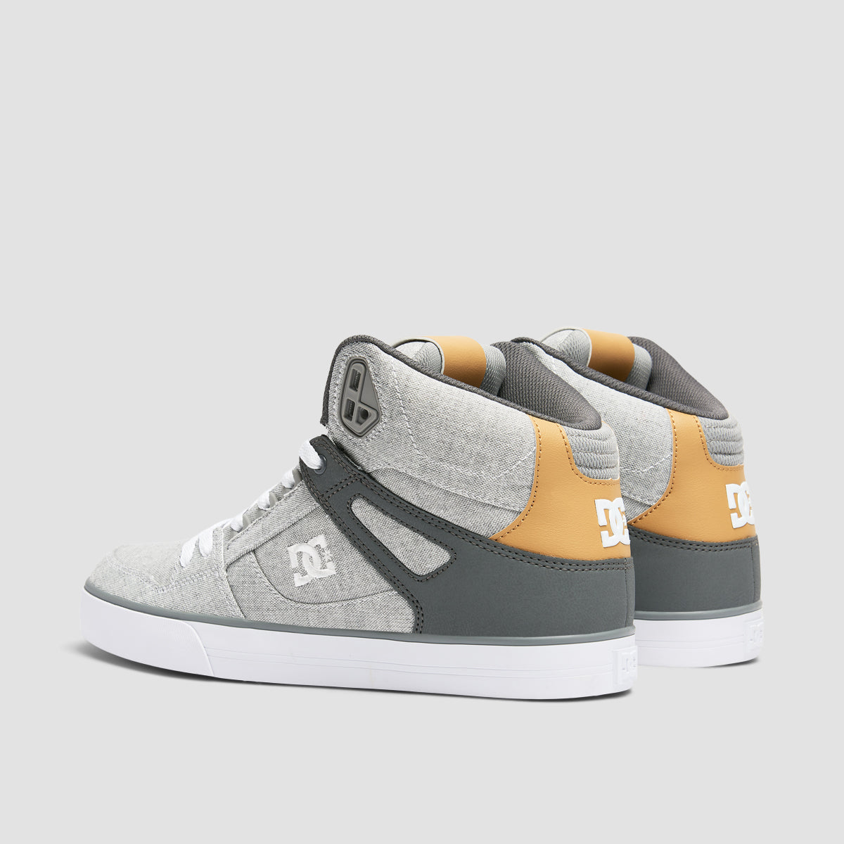 DC Pure WC High Top Shoes - Grey/Grey/White