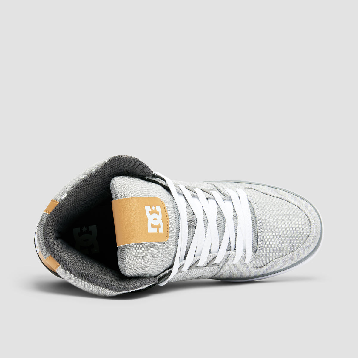 DC Pure WC High Top Shoes - Grey/Grey/White