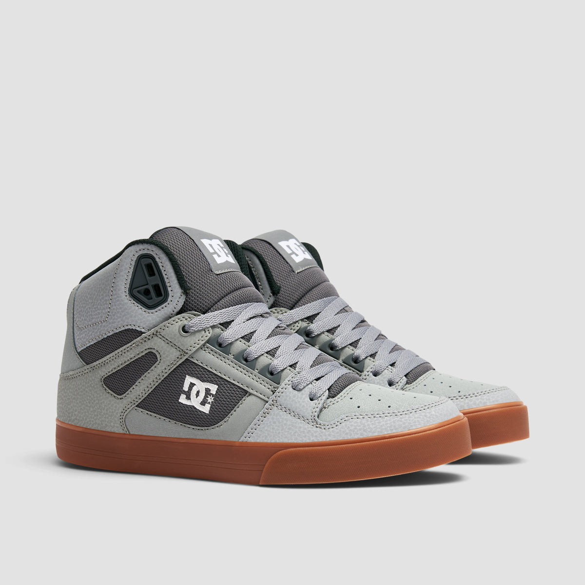 DC Pure WC High Top Shoes - Grey/White/Grey