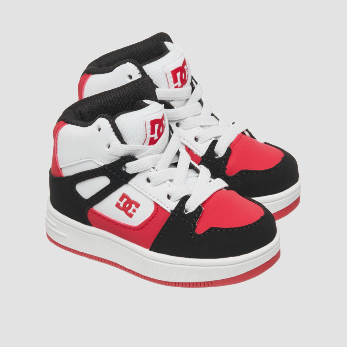 DC Rebound Toddler High-Top Shoes - Black/Red/White - Kids