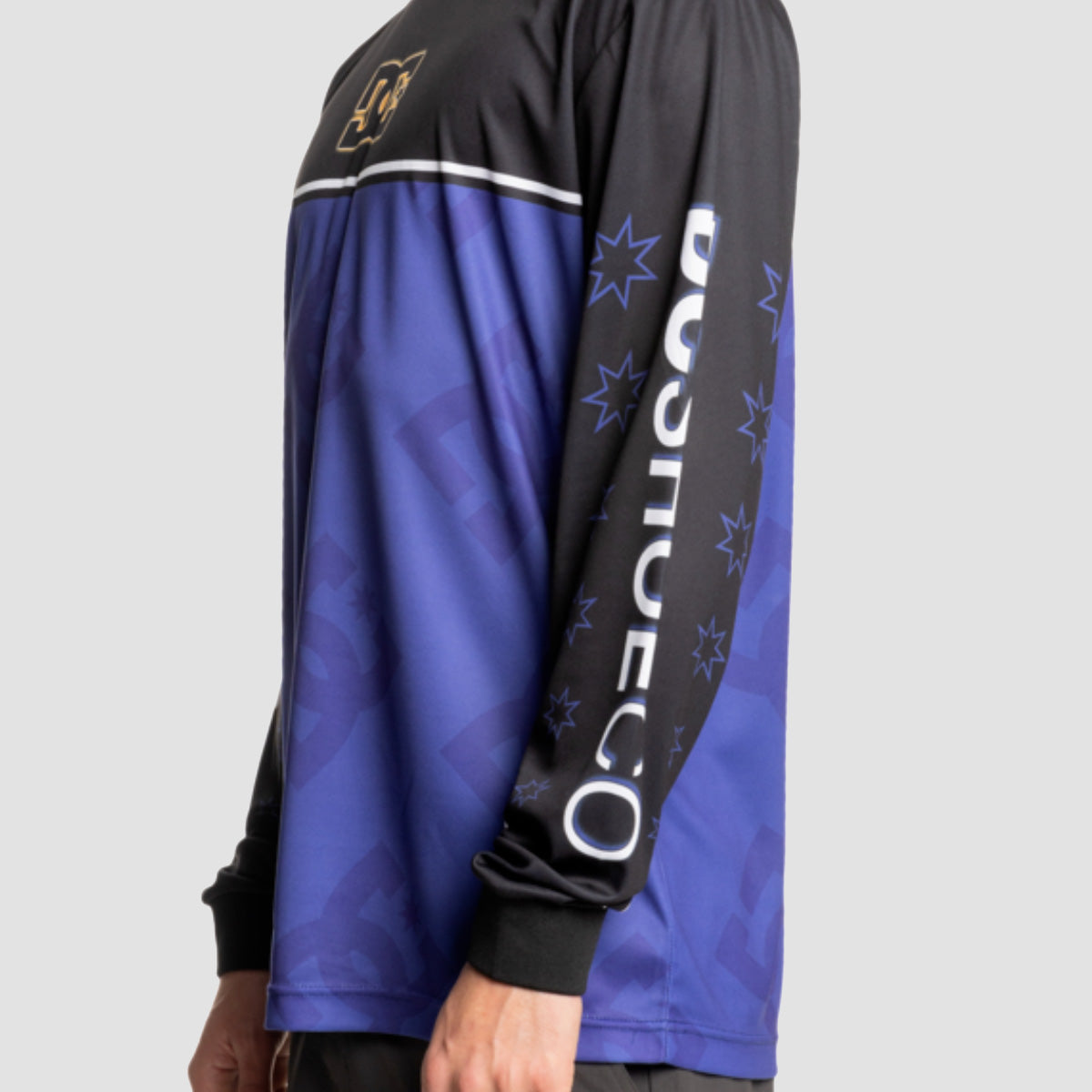 DC Rock It Longsleeve Moto T-Shirt Royal Blue