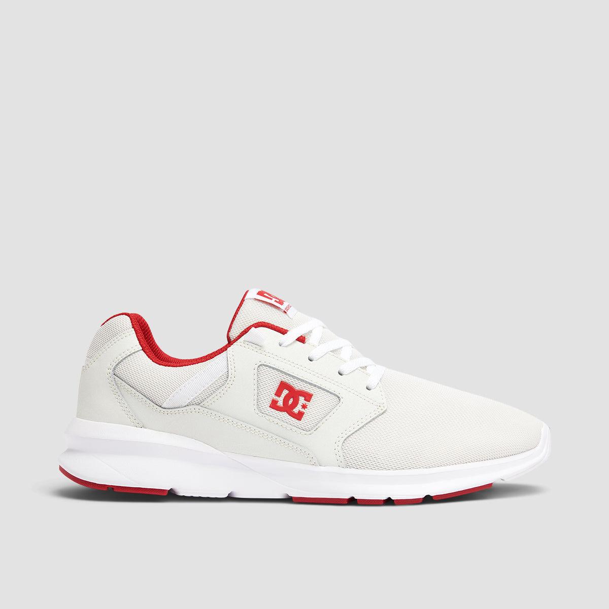 DC Skyline Shoes - White/Red