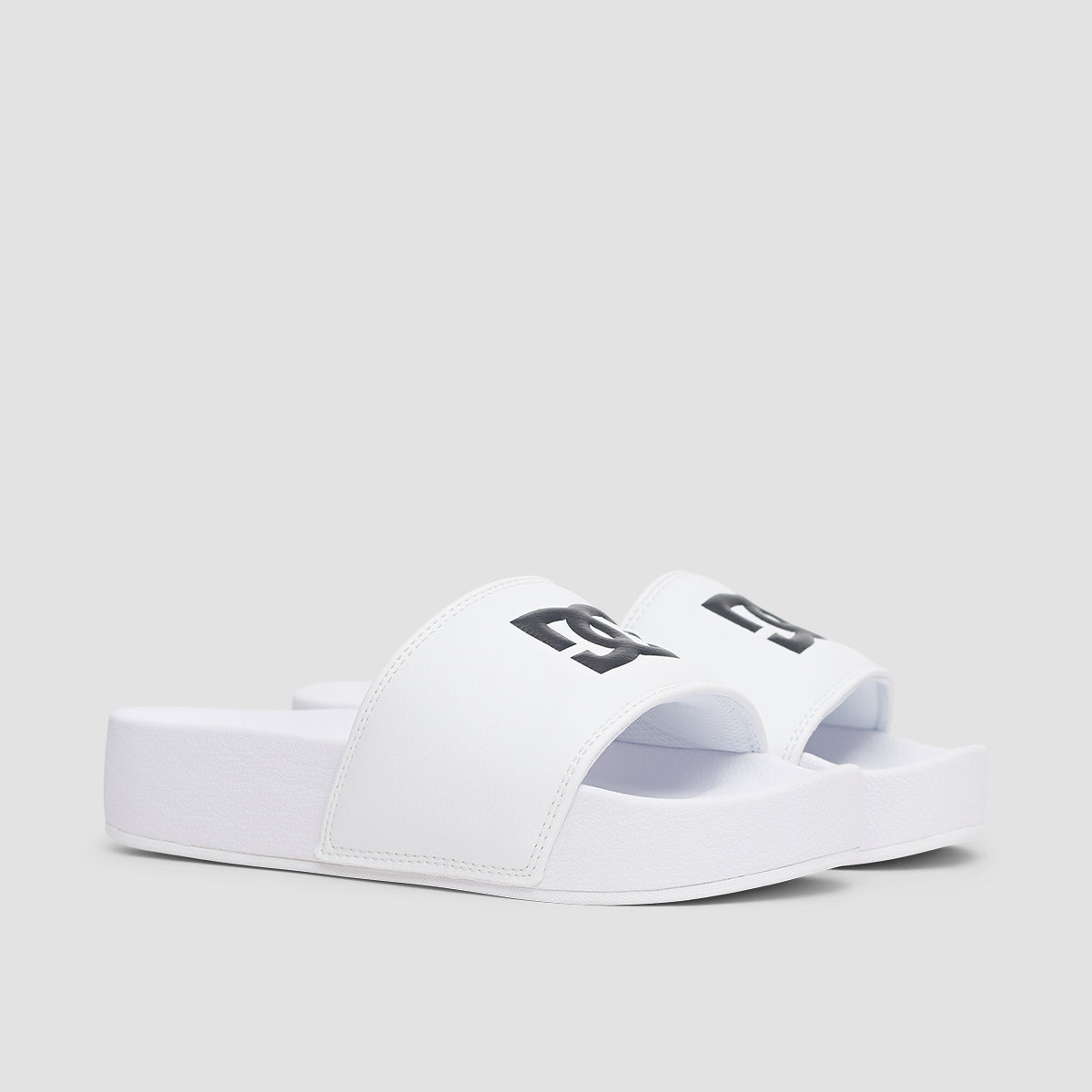 All white 2024 slides womens