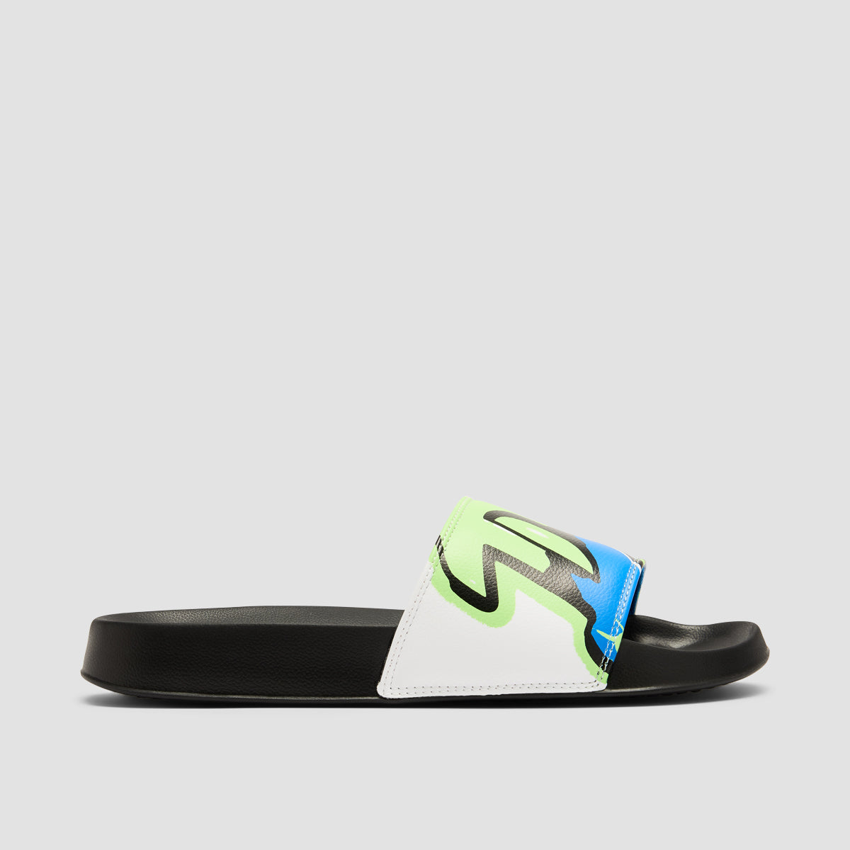 DC Slide Sandals - Black/Stencil