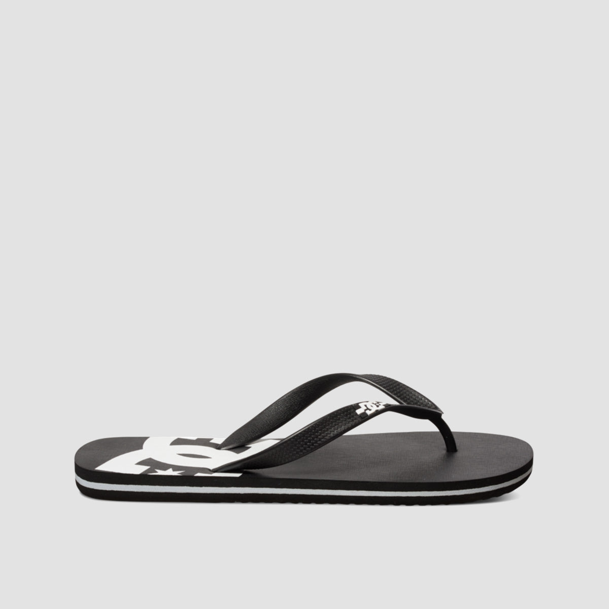 DC Spray Flip Flops - Black/Black/White