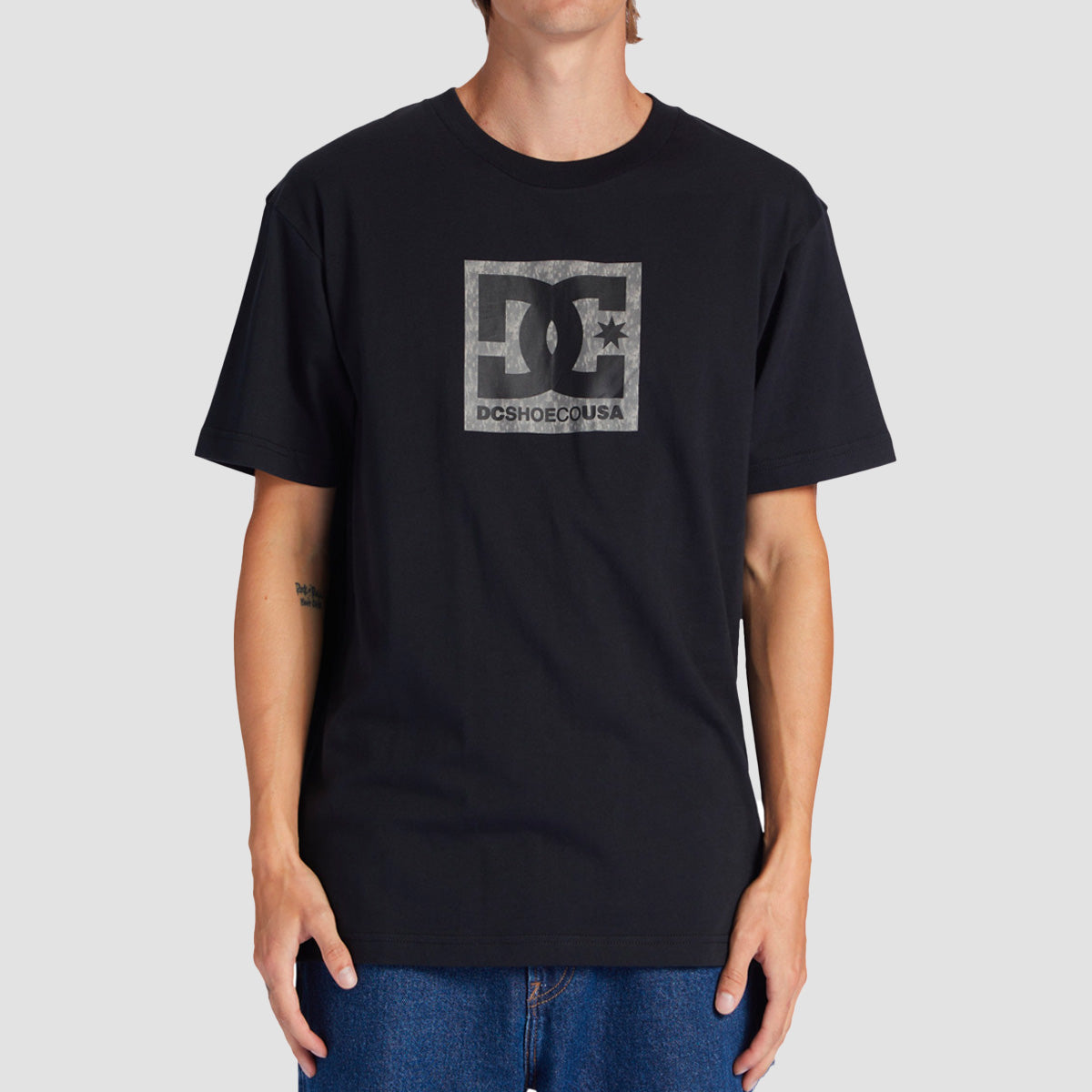 DC Square Star Fill T-Shirt Black/Greystone