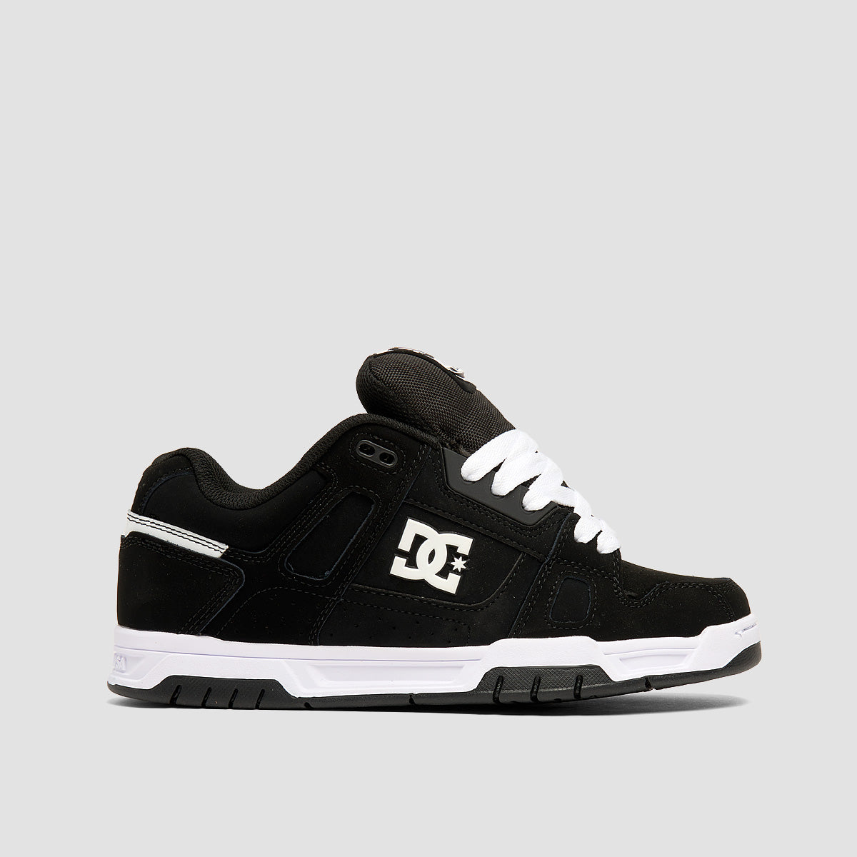 DC Stag Shoes - Black/Black/White