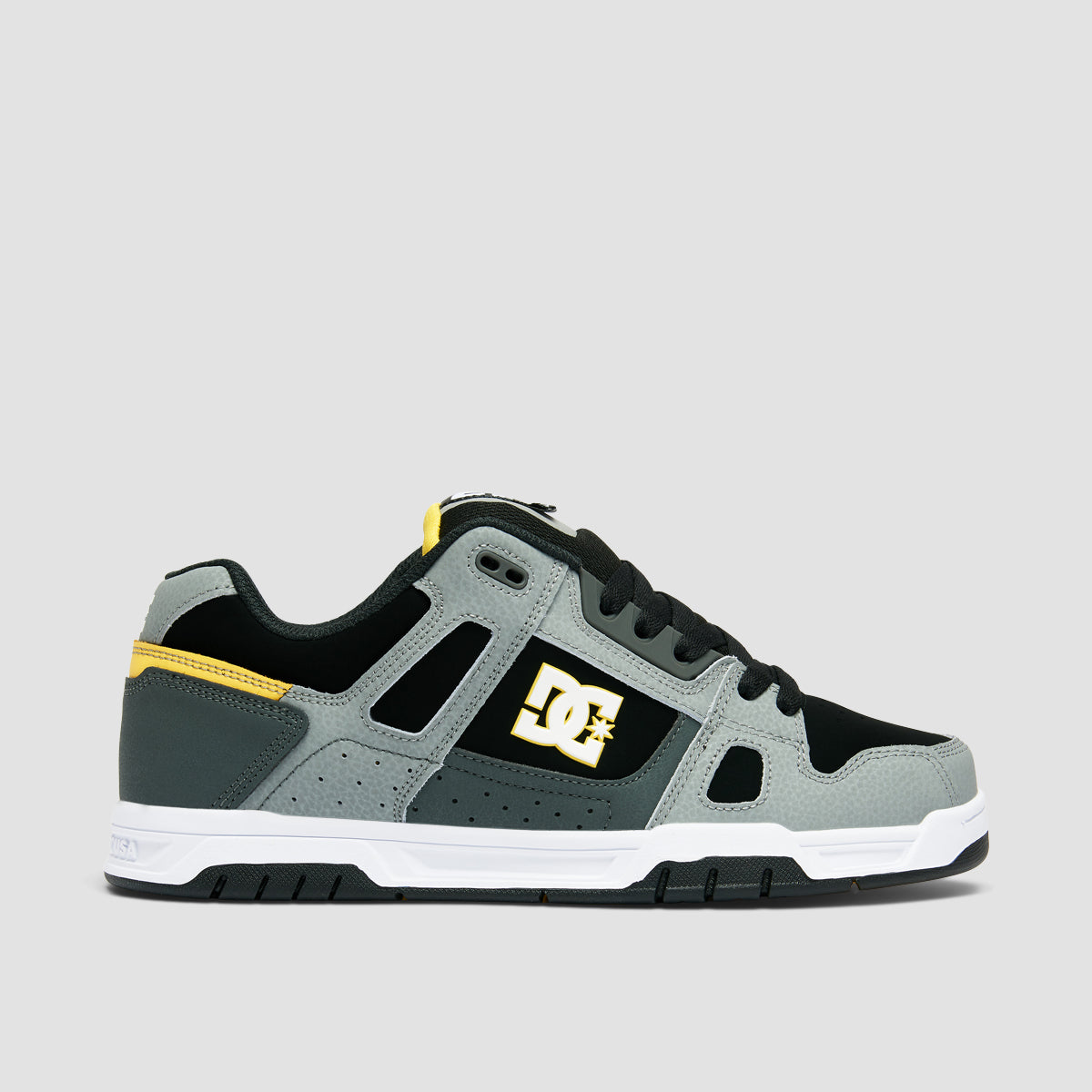 DC Stag Shoes - Grey/Yellow