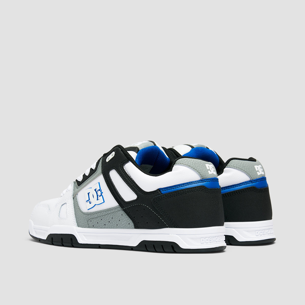 DC Stag Shoes - White/Grey/Blue