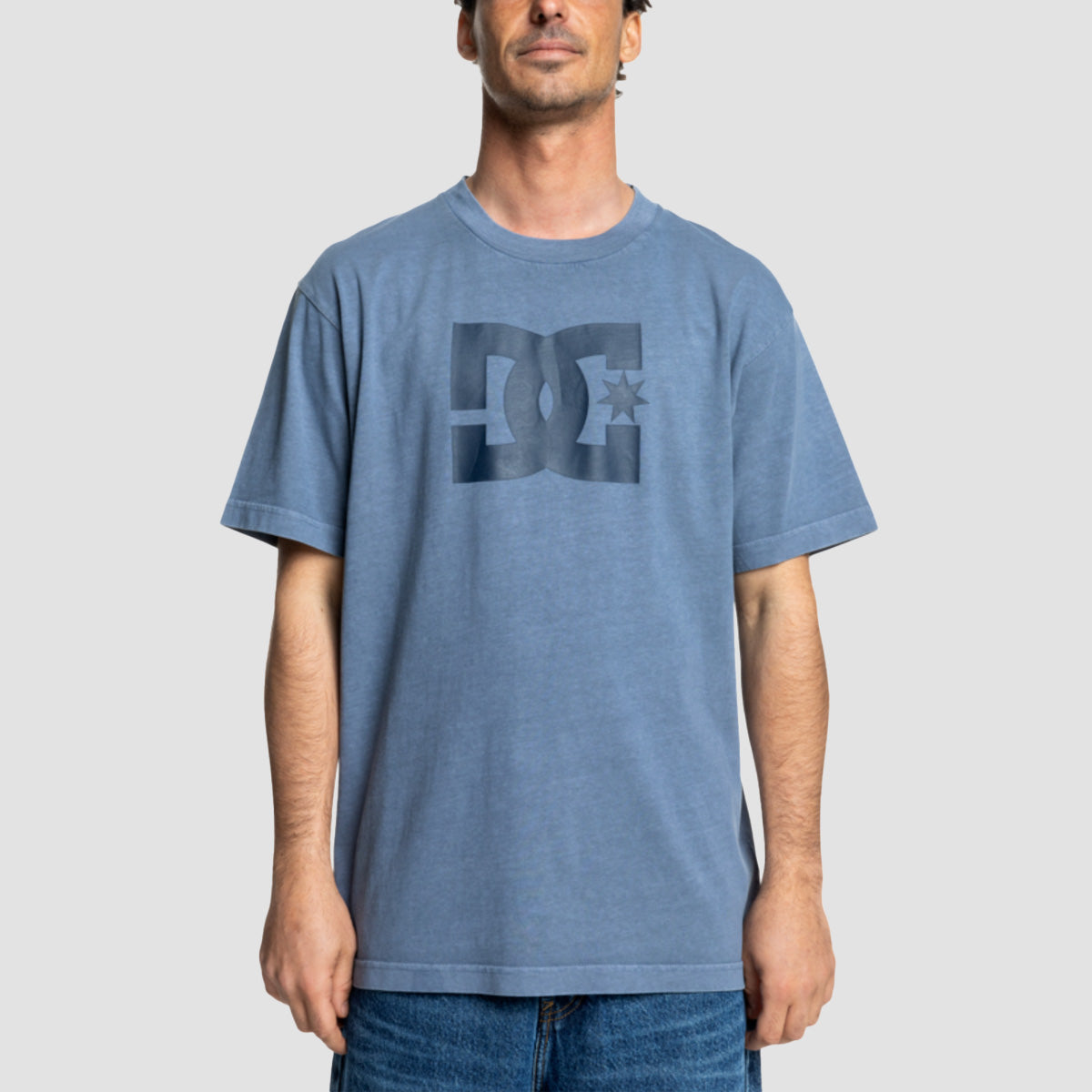 DC Star Pigment Dye T-Shirt Vintage Indigo Enzyme Wash