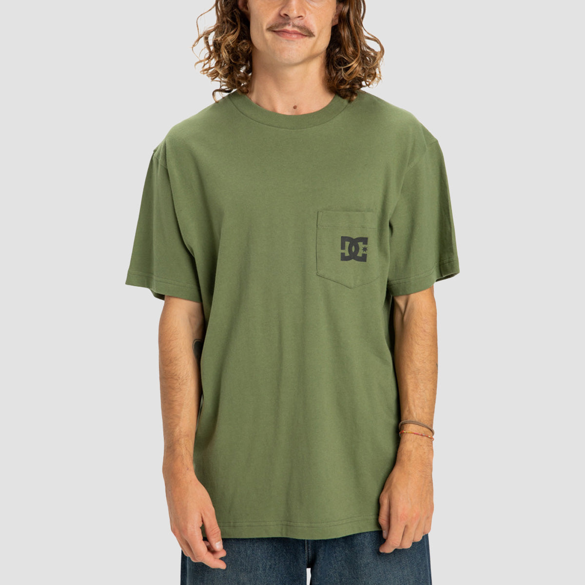 DC Star Pocket T-Shirt Bronze Green