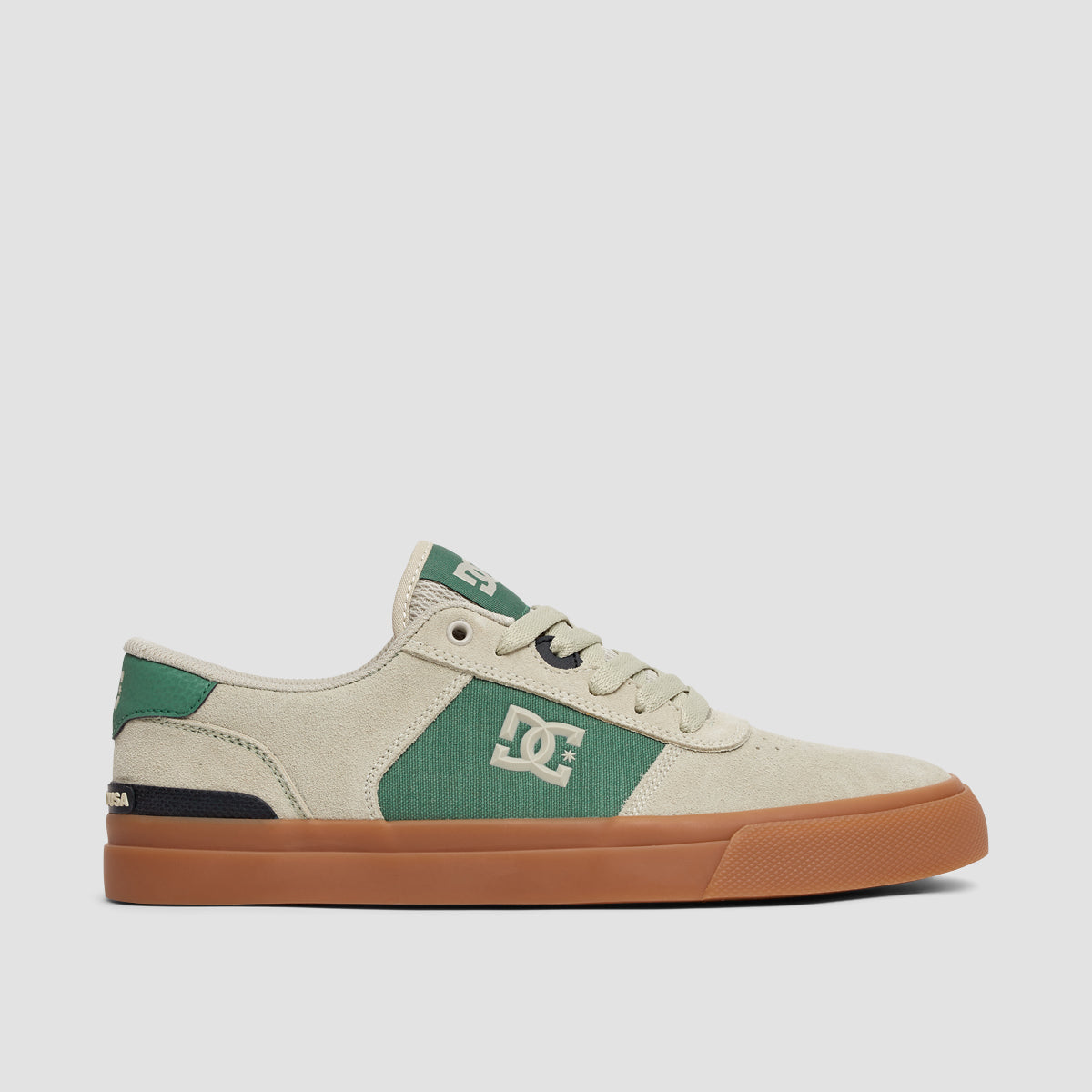 DC Teknic S Shoes - Tan/Green