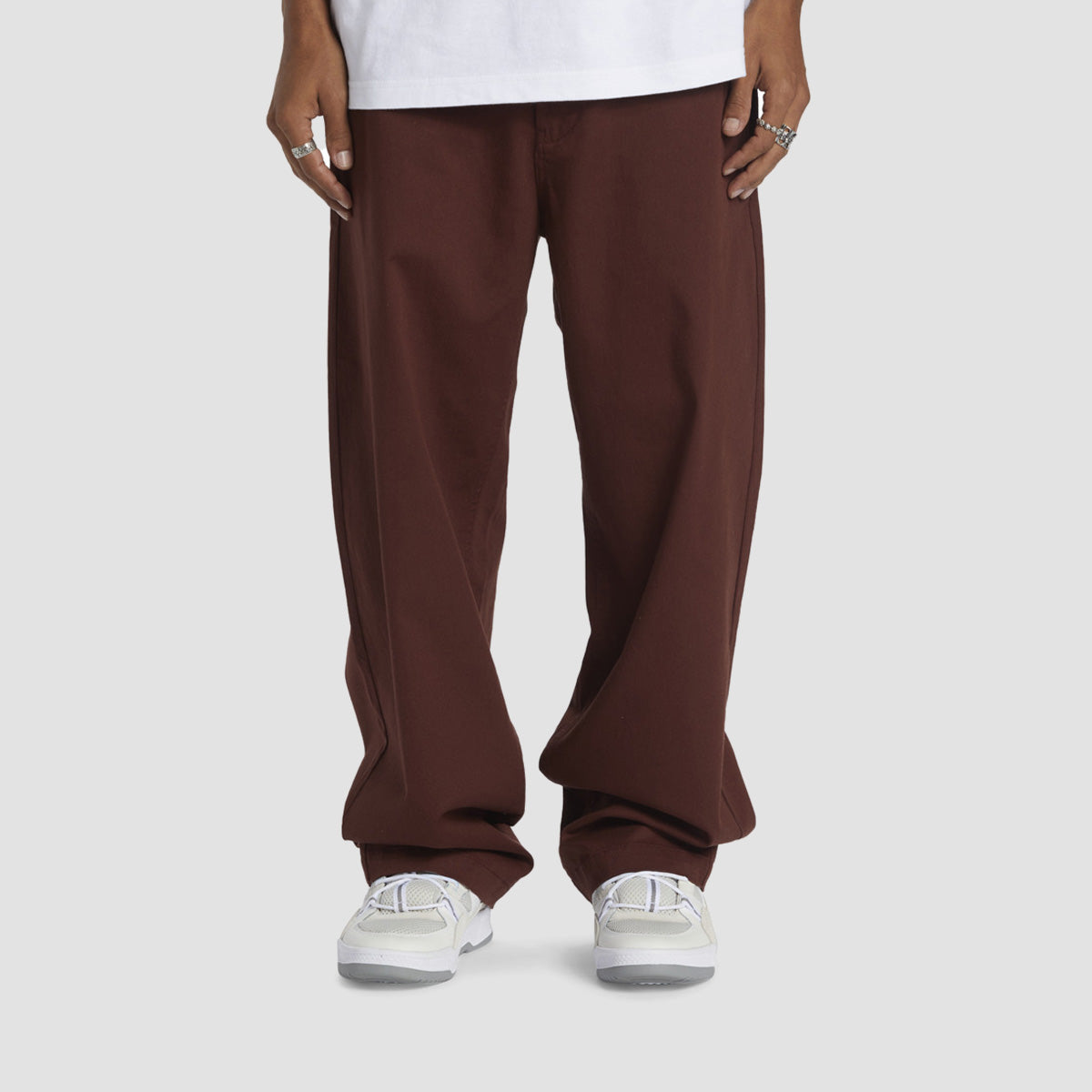 DC Worker Baggy Chino Pants Chocolate