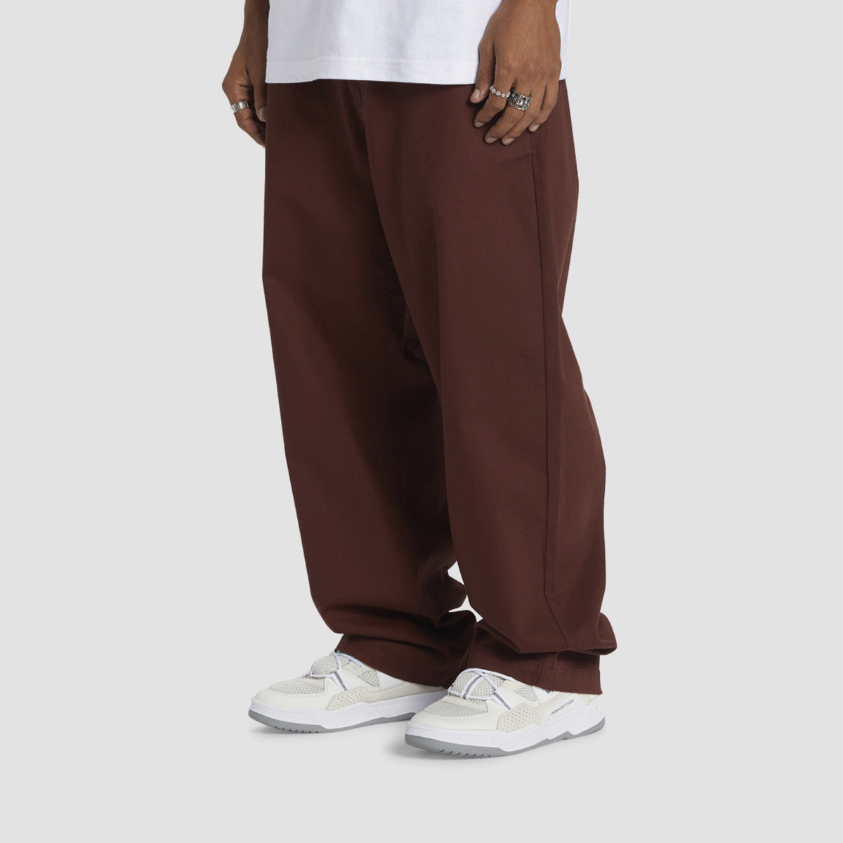 DC Worker Baggy Chino Pants Chocolate