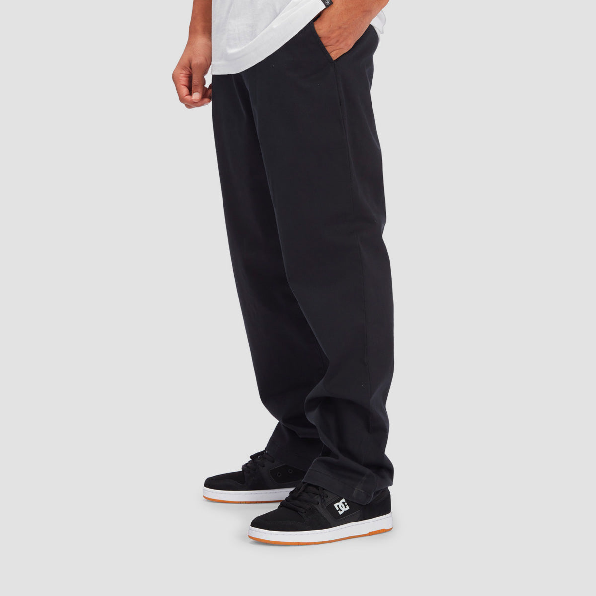 DC Worker Relaxed Fit Chino Pants Black