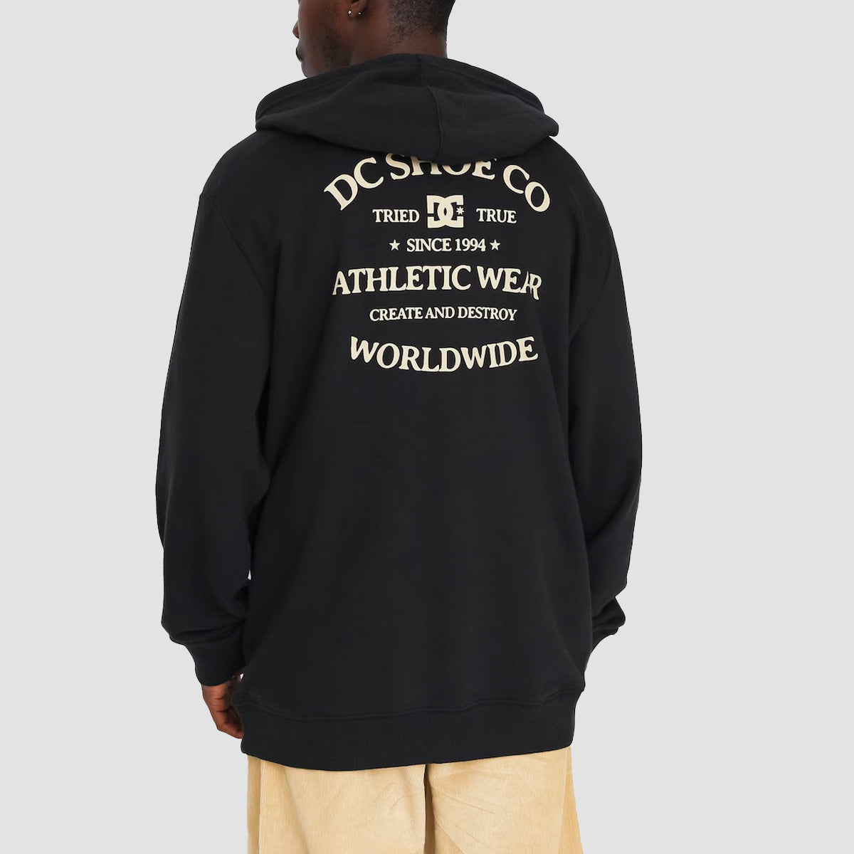 DC World Renowned Zip Hoodie Black