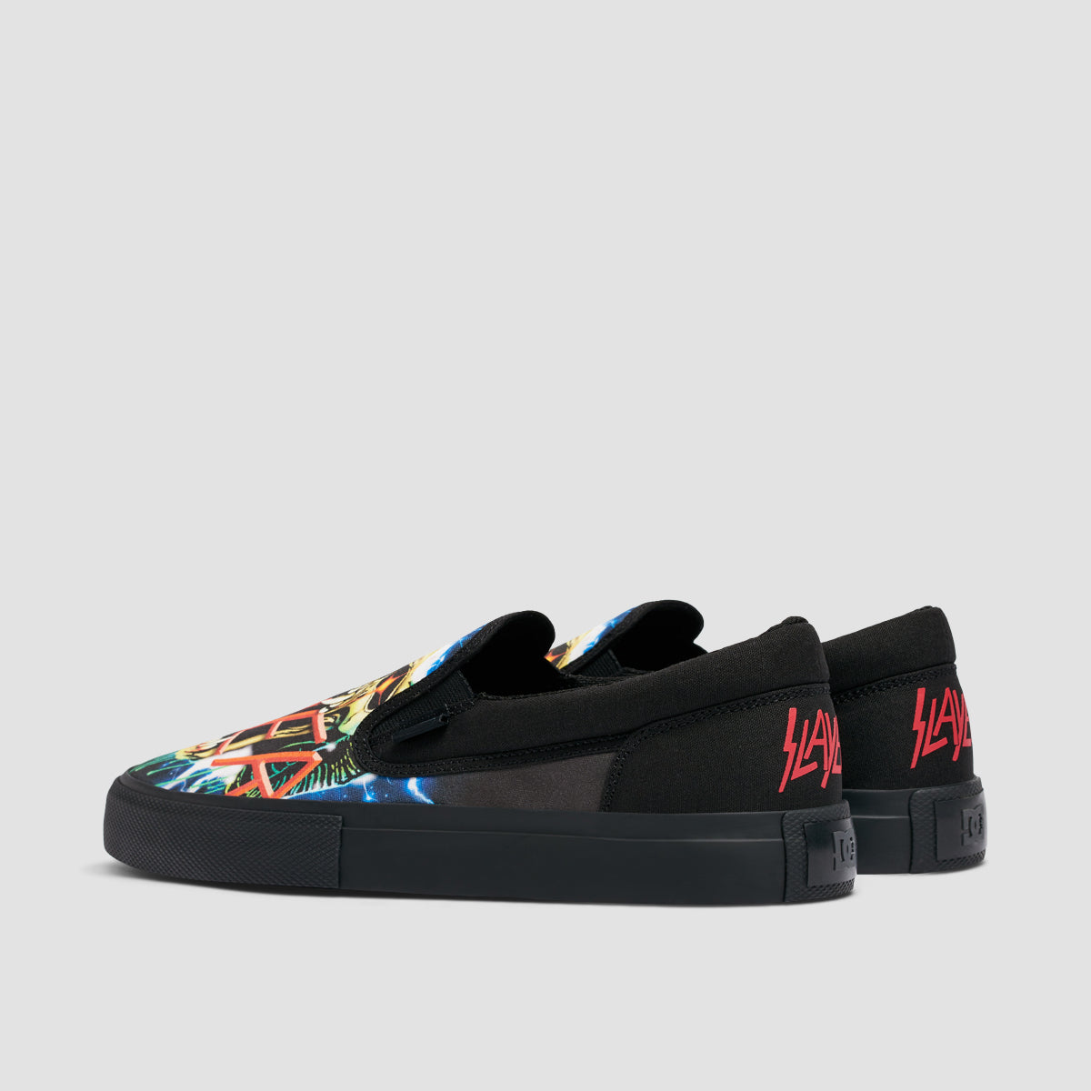 DC X Slayer Manual Slip On Shoes - Black/Black/Green