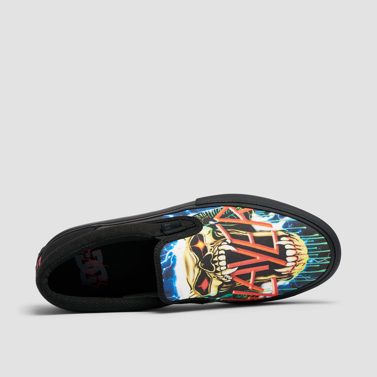 DC X Slayer Manual Slip On Shoes - Black/Black/Green