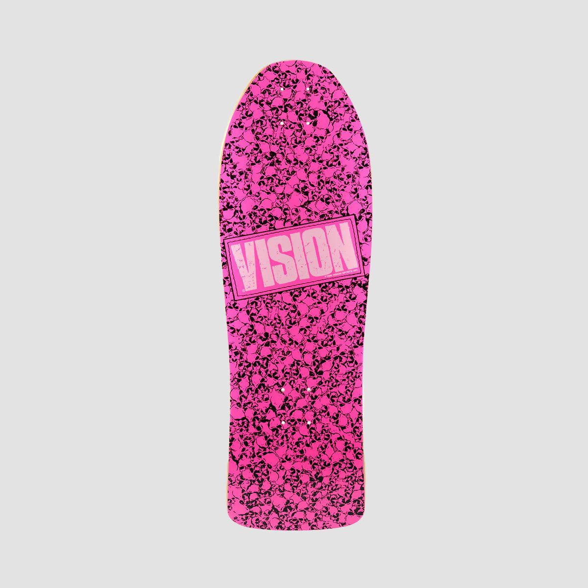 Vision Punk Skull Skateboard Deck Pink - 10"