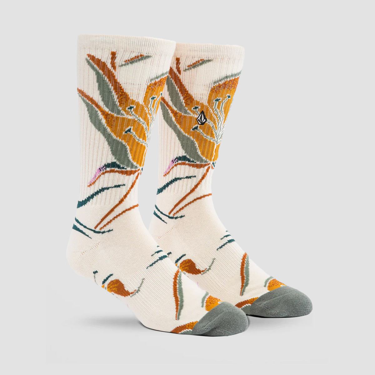 Volcom Printa Stone Socks Dirty White