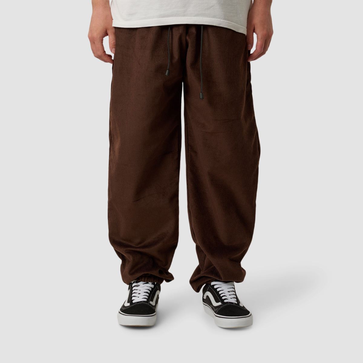 Salads Handmade Corduroy Trousers Brown