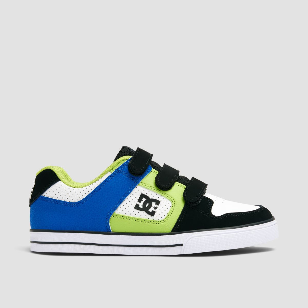 DC Pure V Shoes - Black/Blue/Green - Kids