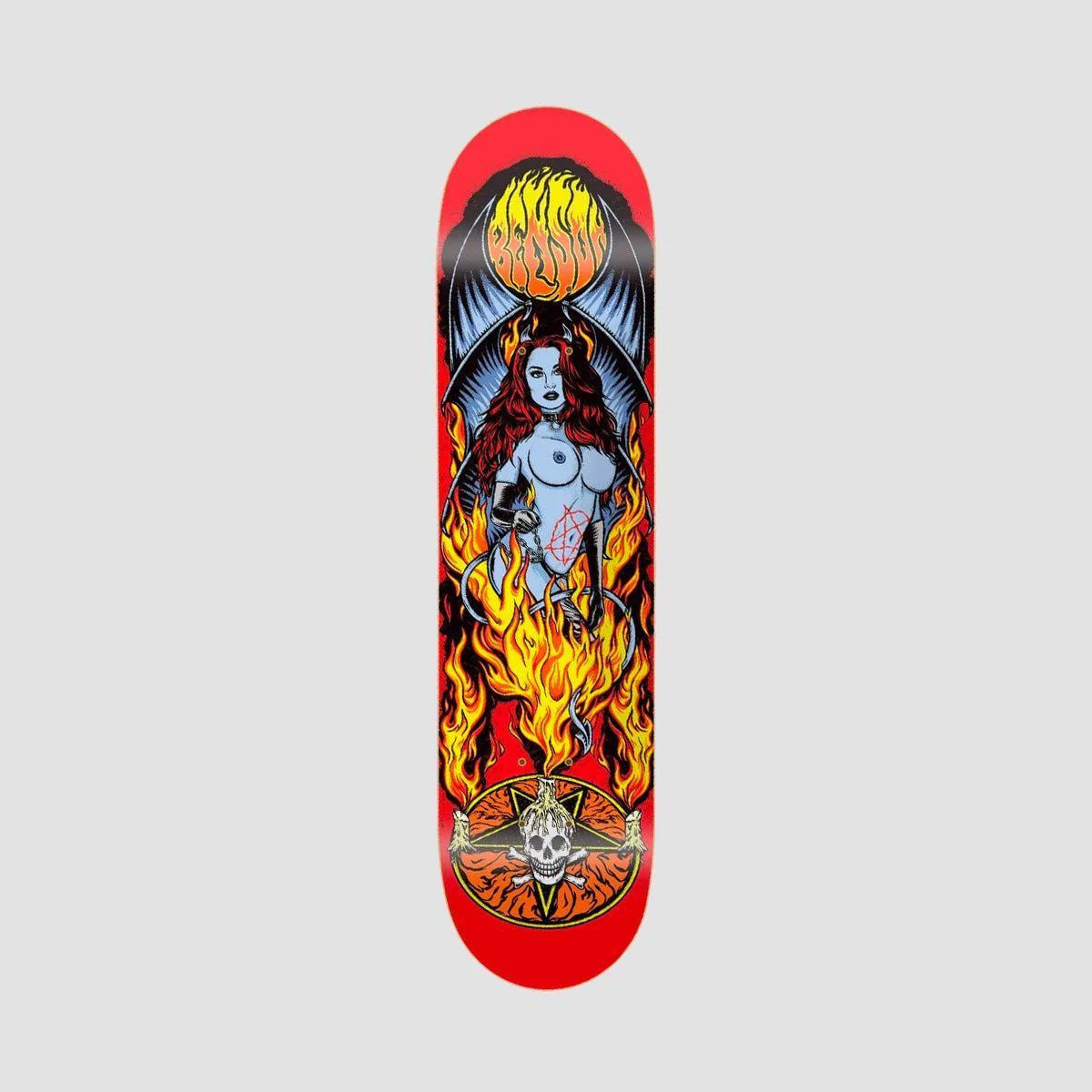 Death Benson Devil Blue Woman Skateboard Deck - 8.25"