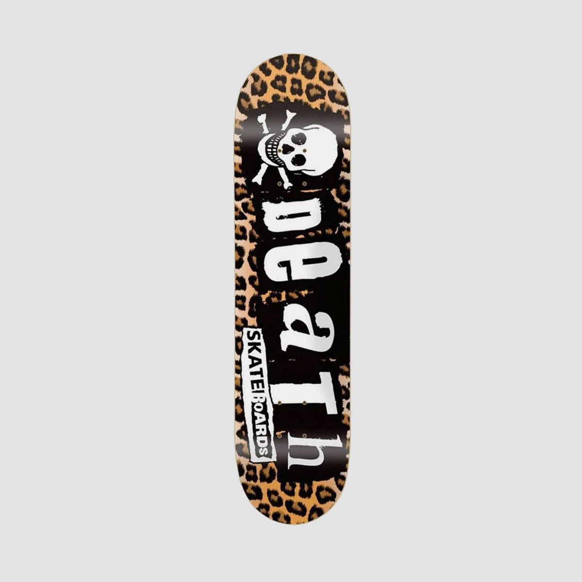 Death Leopard Punk Skateboard Deck - 8.5"