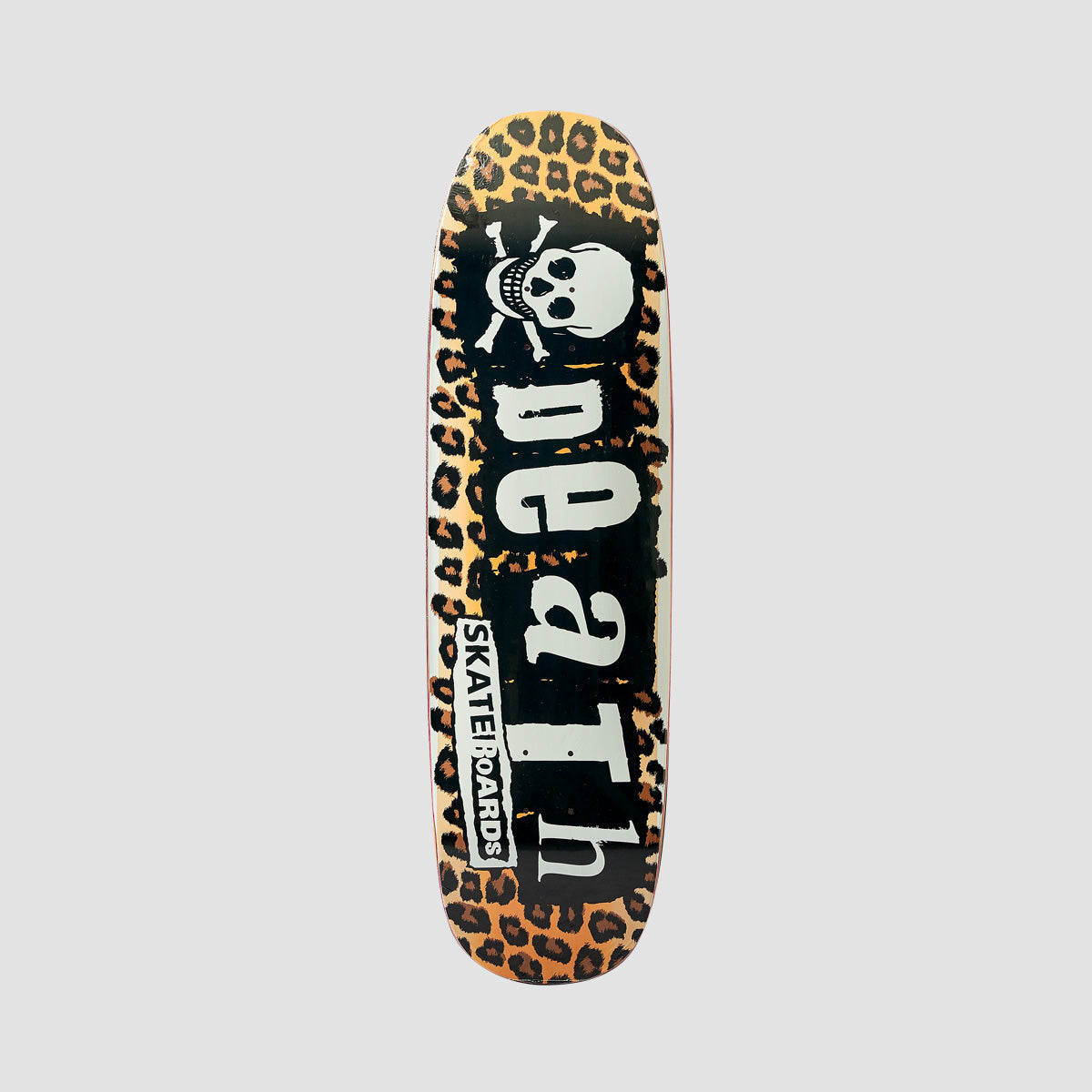 Death Leopard Punk Hybrid Shape Skateboard Deck - 8.9"