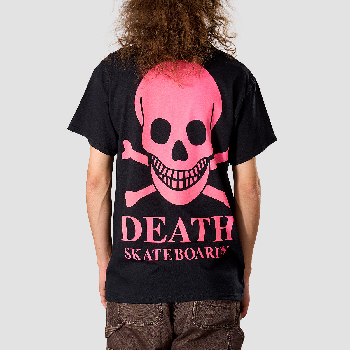 Death OG Skull Backprint T-Shirt Black/Pink