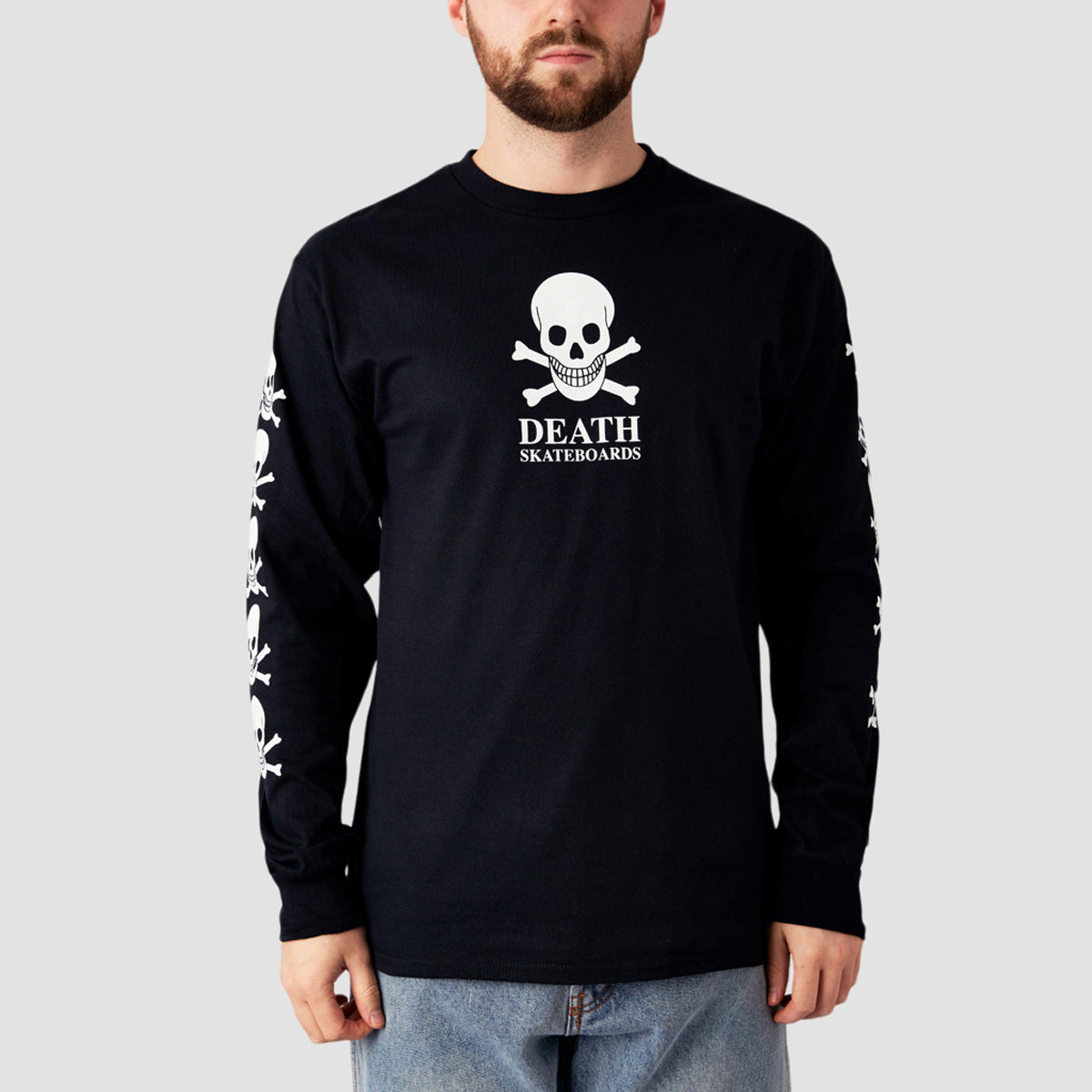 Death OG Skull Longsleeve T-Shirt Black
