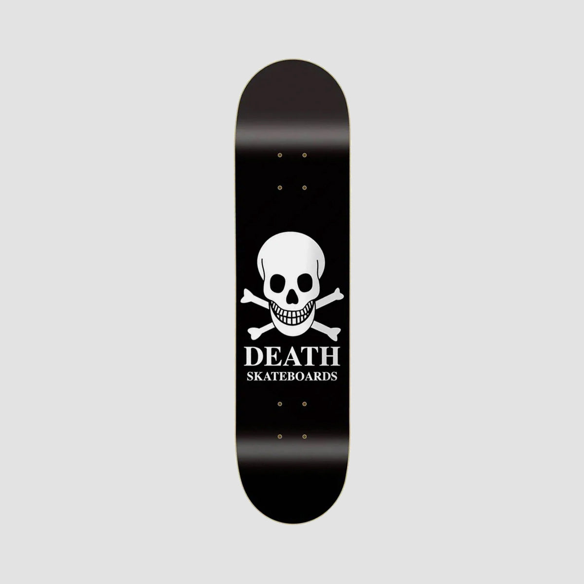 Death OG Skull Skateboard Deck Black - 8.625"