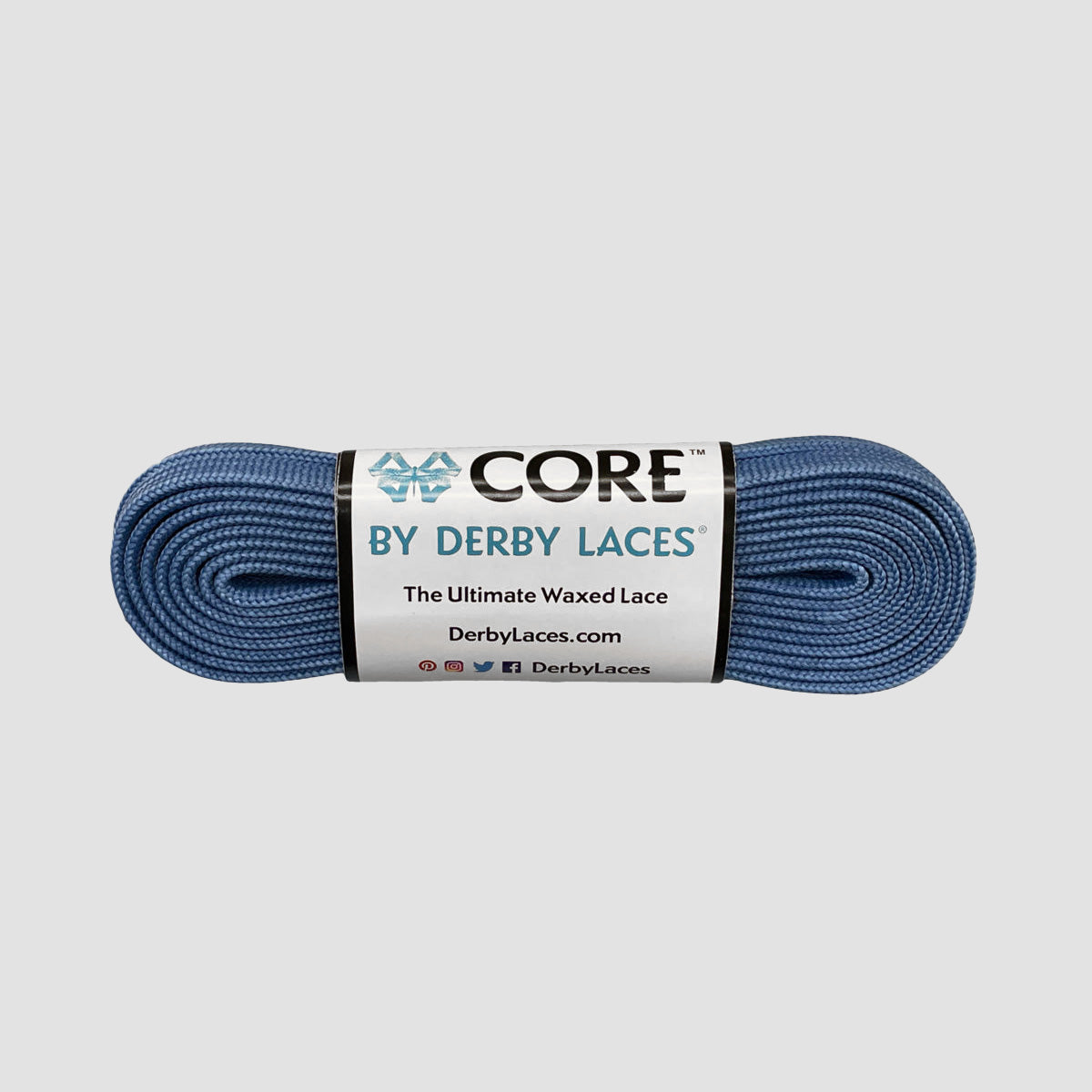 Derby Laces CORE 6mm 274cm Boot/Skate Laces Denim Blue