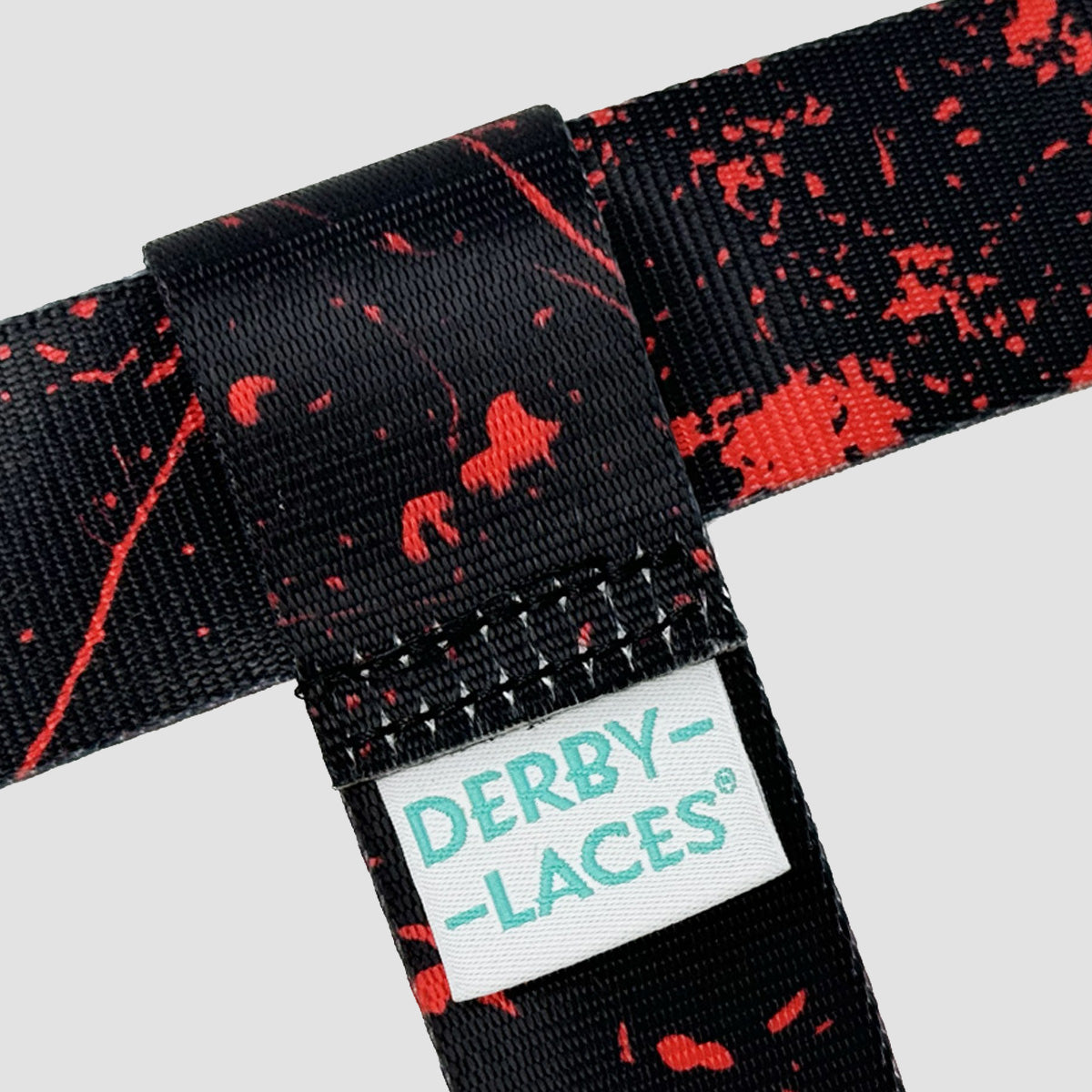 Derby Laces Skate Strap - Gear Leash Blood Spatter 198cm
