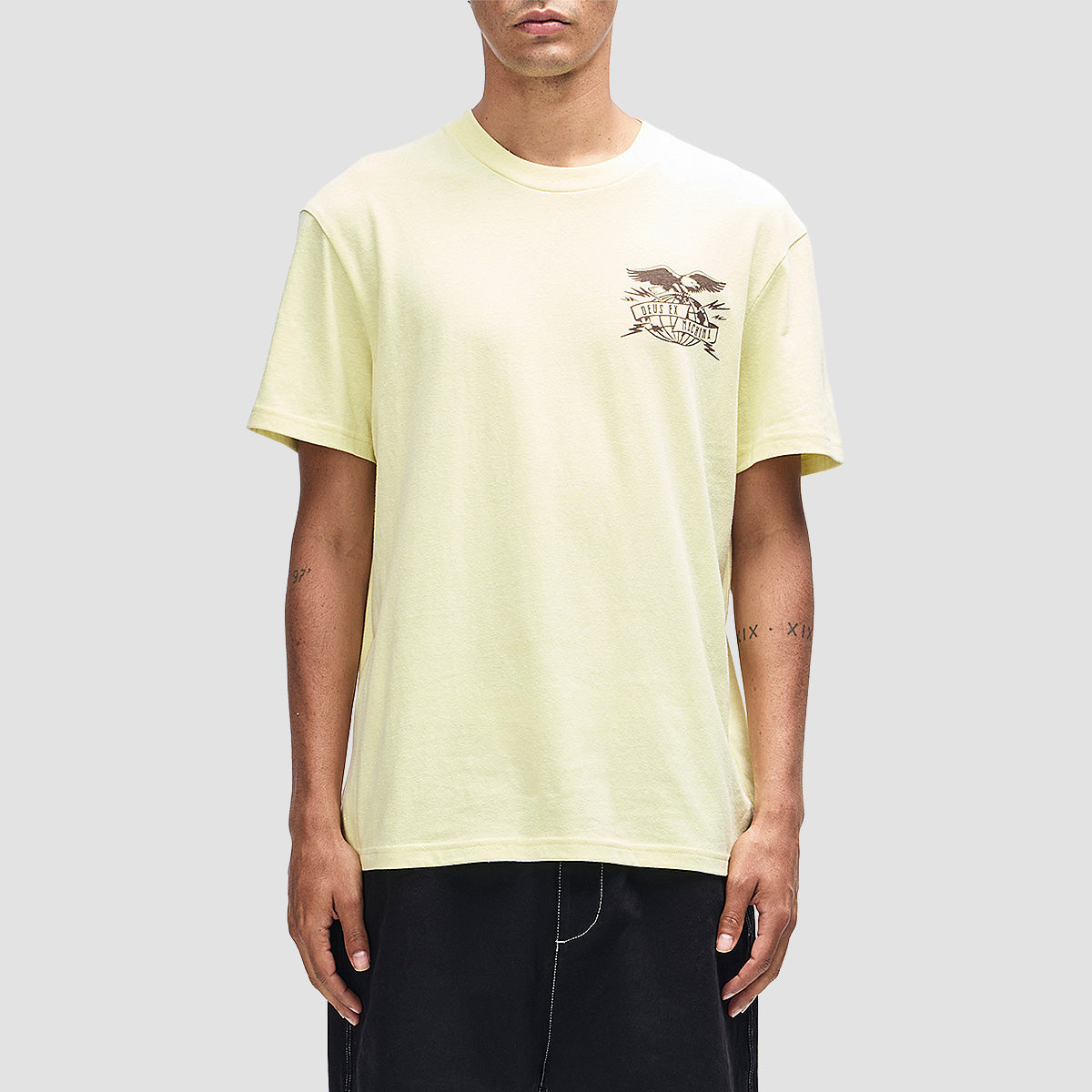 Deus Claw-Some Whizz T-Shirt Canary Yellow