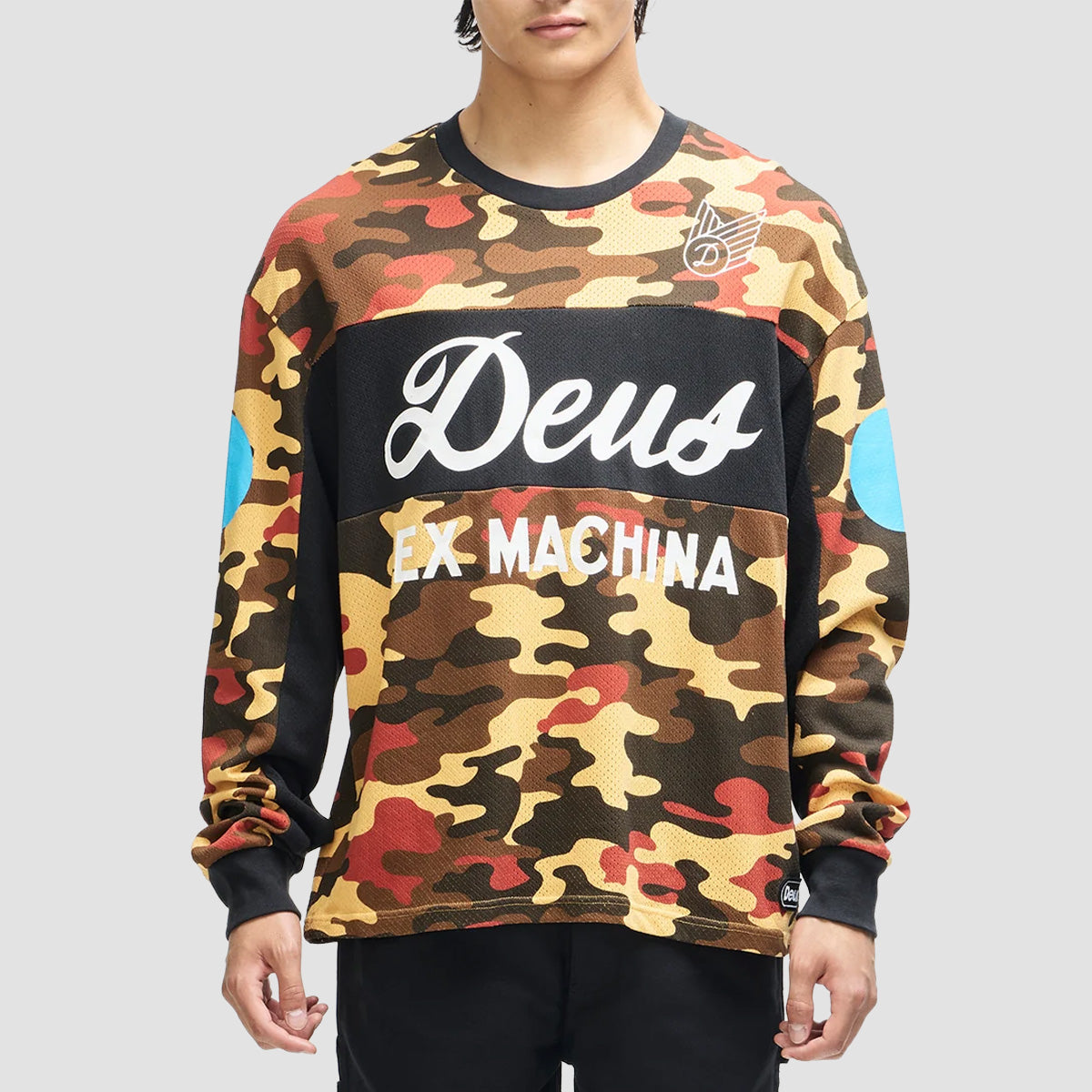 Deus Ombre Moto Jersey T-Shirt Rust Camo