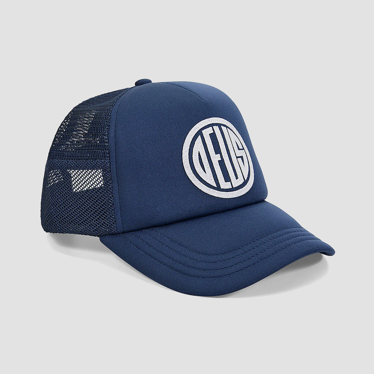 Deus Pill Trucker Cap Mechanic Blue