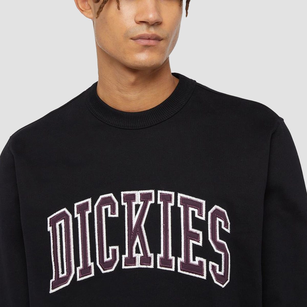 Dickies Aitkin Chest Sweatshirt Black/Plum Perfect