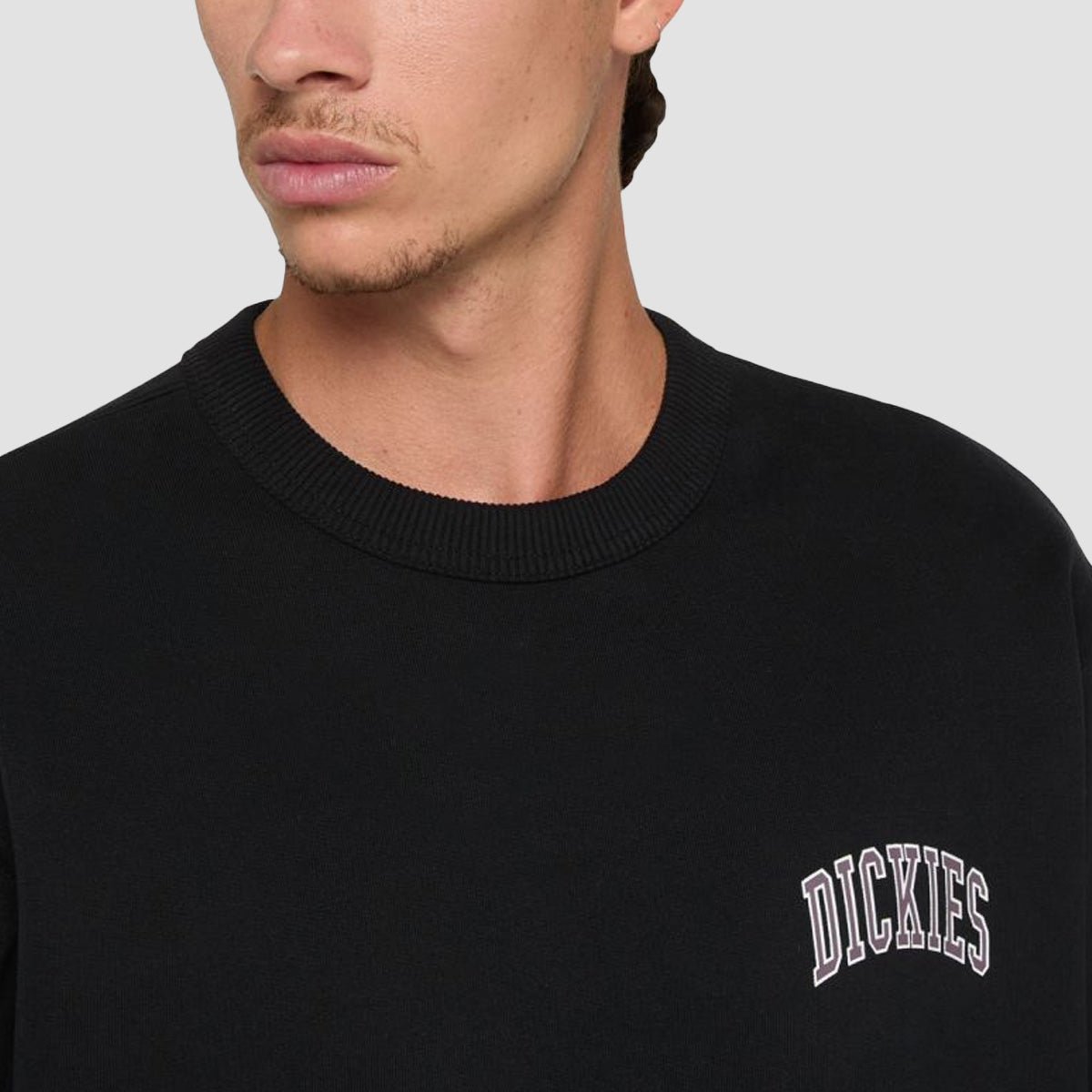 Dickies Aitkin Chest Sweatshirt Black/Plum Perfect