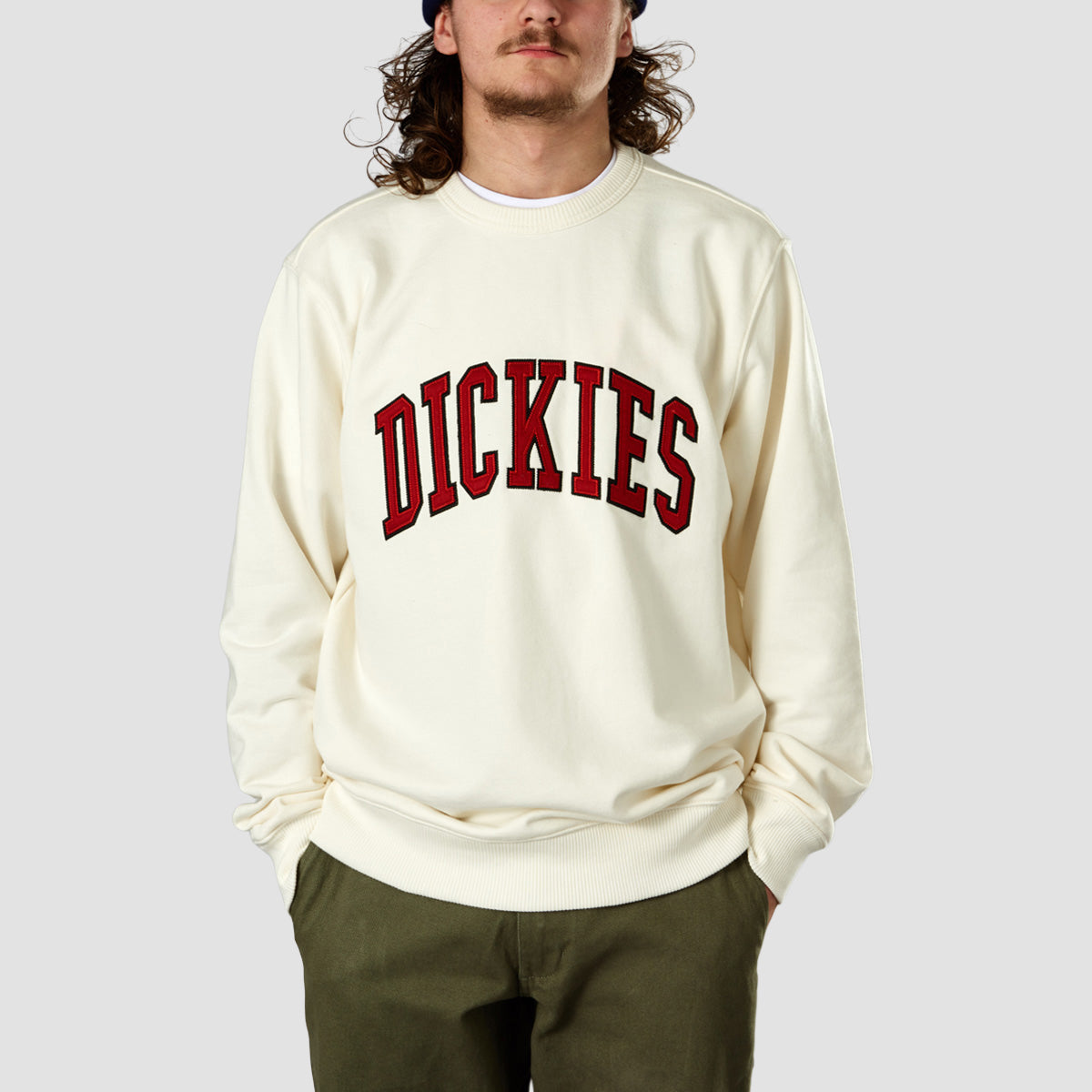 Dickies Aitkin Crew Sweatshirt Egret