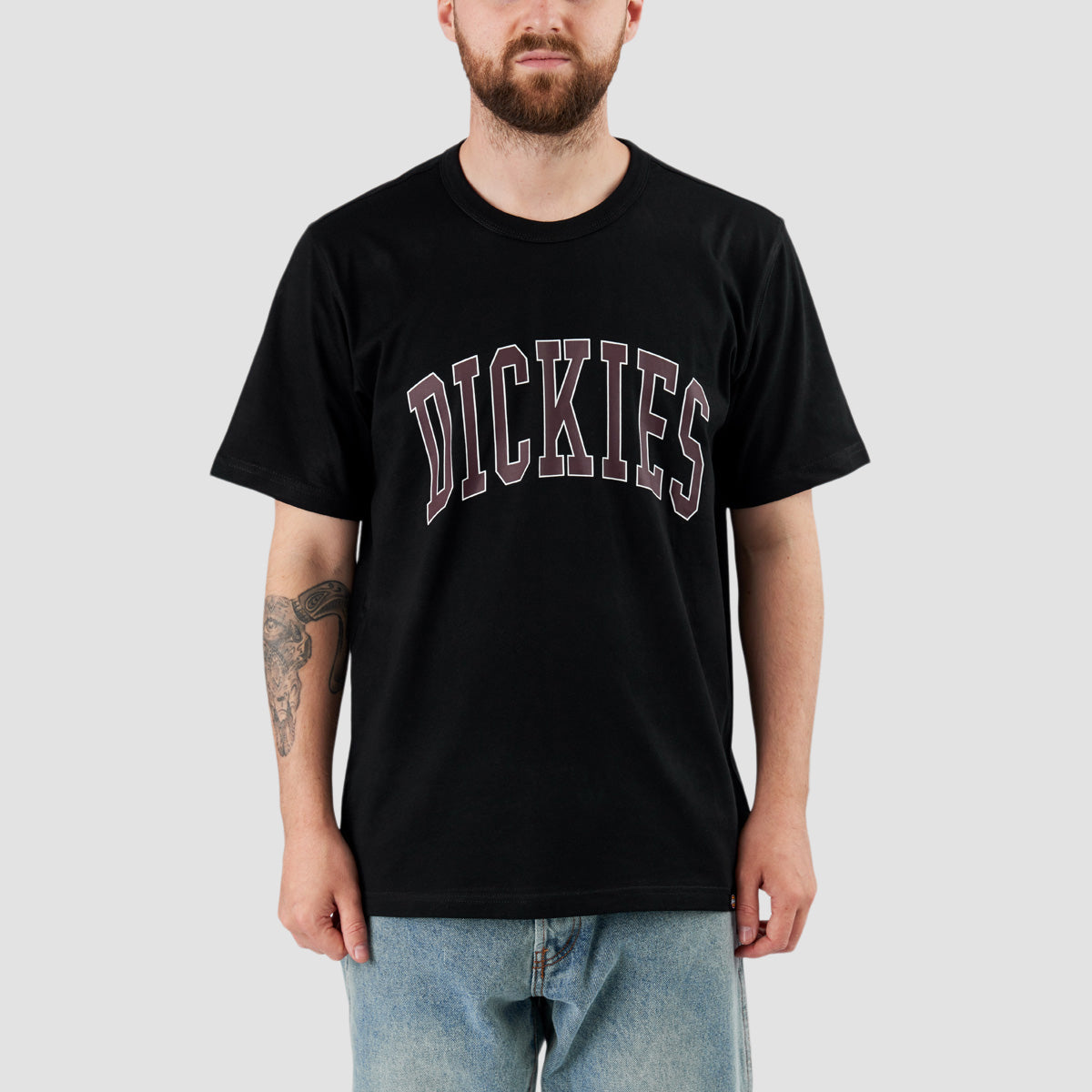 Dickies Aitkin T-Shirt Black/Plum Perfect