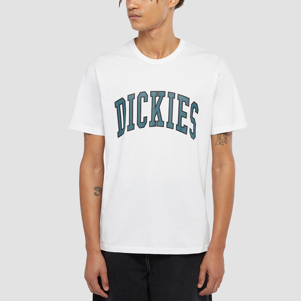 Dickies Aitkin T-Shirt White/Lincoln Green