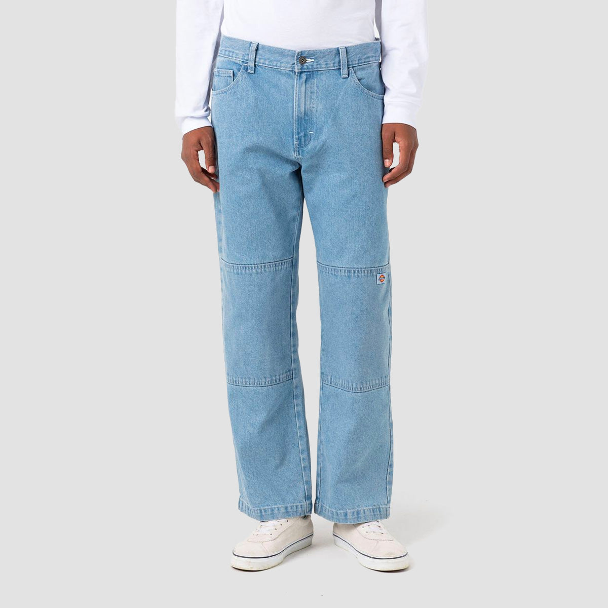 Dickies Double Knee Relaxed Fit Jeans Light Wash