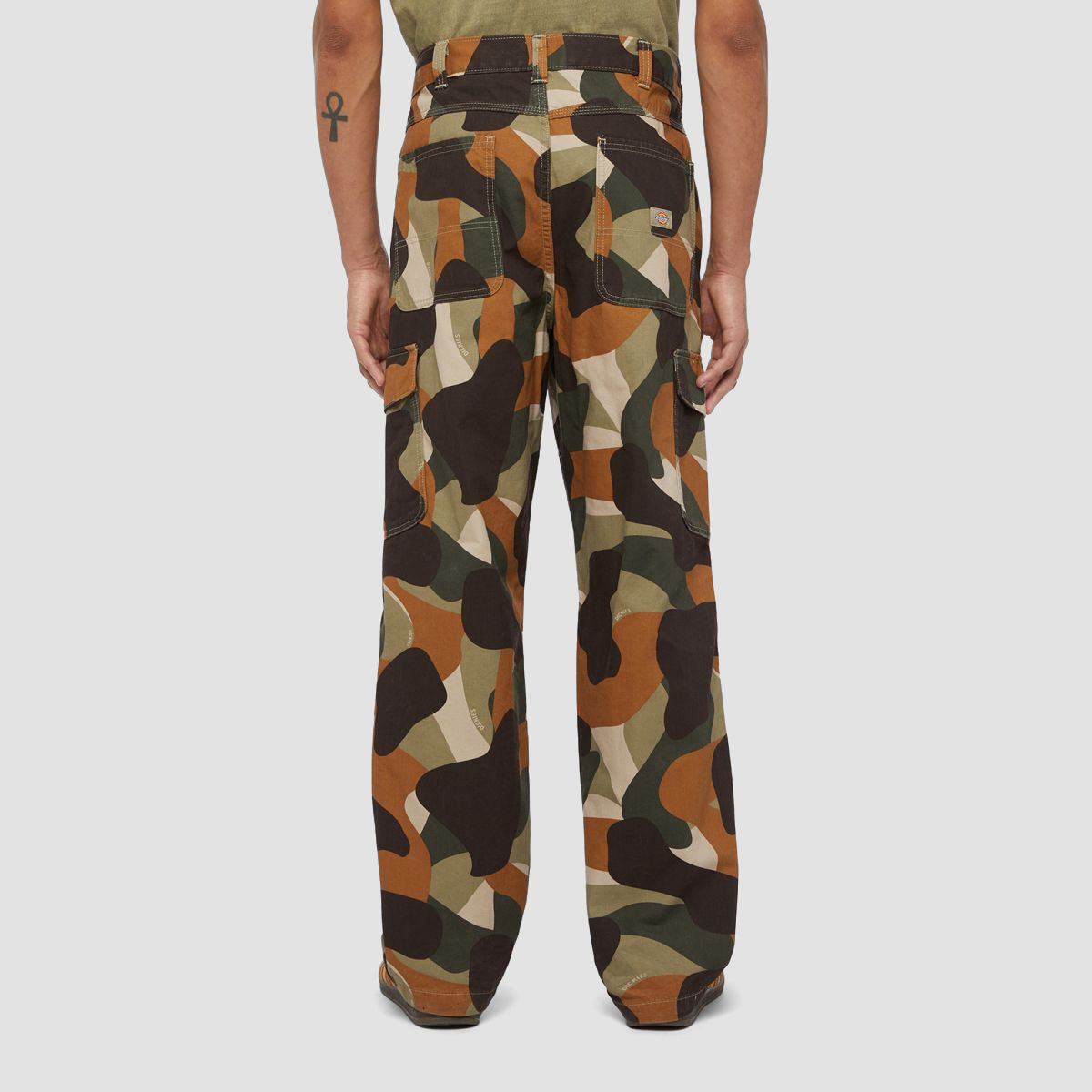 Dickies Duck Canvas Camo Cargo Pants Imperial Green