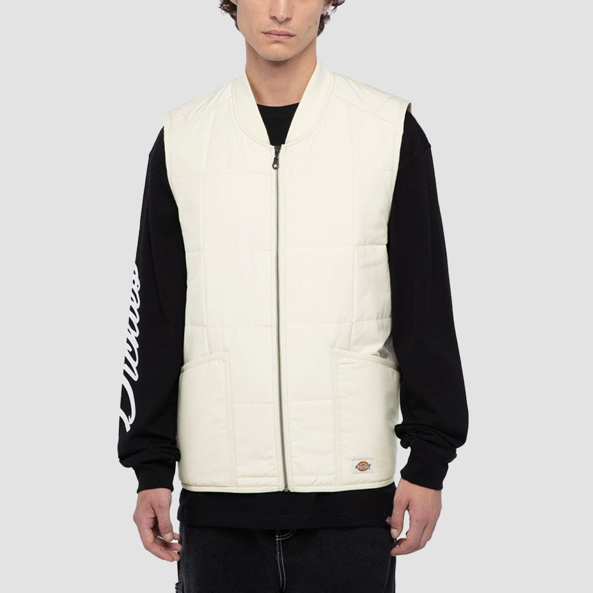 Dickies Gardiner Liner Vest Jacket Whitecap Grey