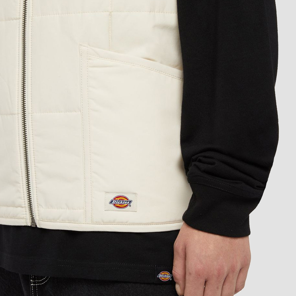 Dickies Gardiner Liner Vest Jacket Whitecap Grey